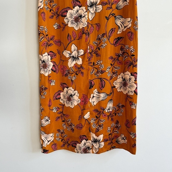 SALTWATER LUXE • Skye Midi Dress in Orange Multi - Picture 9 of 13